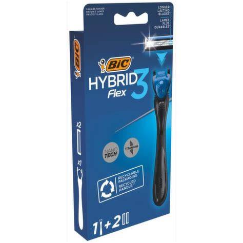 Infografika a Bic Hybrid Flex: pengék, fej és krémezőcsík