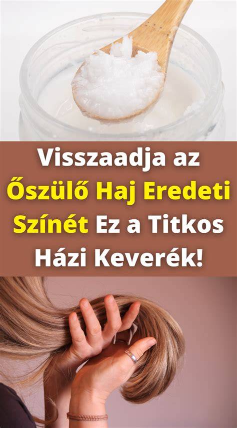 Oxigénterápiás kezelés vizuális tábla az ősz haj ápolásáról