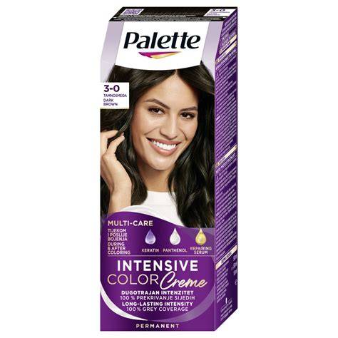 Palette hajfesték csomagolása és színek