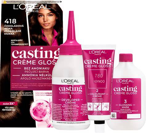 A L'Oréal Casting Crème Gloss csomagolása és a kielégítő állag bemutatója