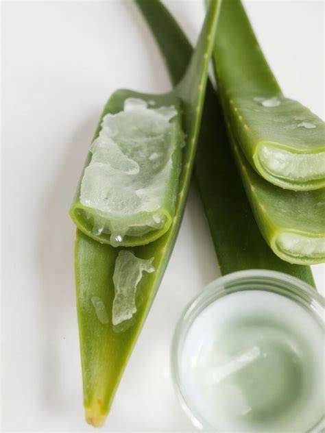 Fotó: házi hajpakolás hozzávalói - aloe vera, olajok, zselatin