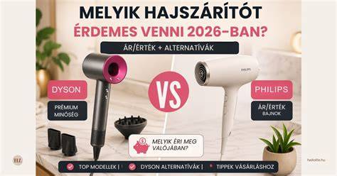 hajszárító összehasonlítás infografika