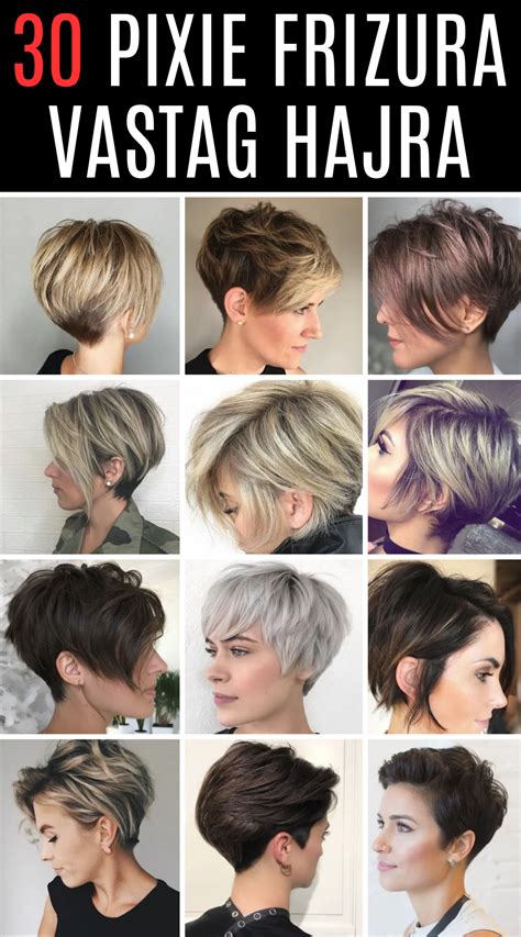 rövid női frizurák variációi