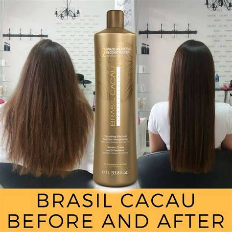 Brazil Cacau: keratin alapú eljárás diagram