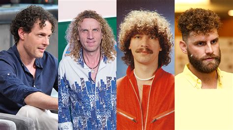 Férfiak göndör hajjal