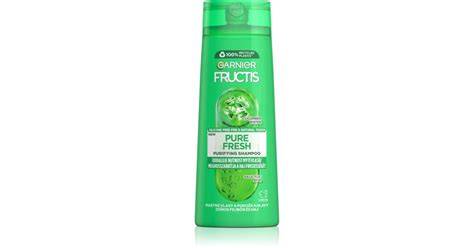 Infografika a Fructis Pure Fresh fő összetevőiről: uborka kivonat és citrusfélék