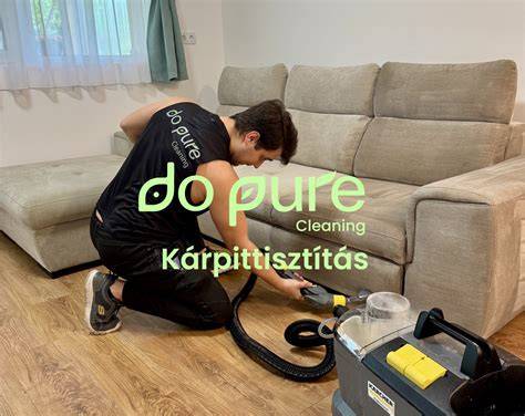 Gumikesztyűvel történő szőnyegtisztítás