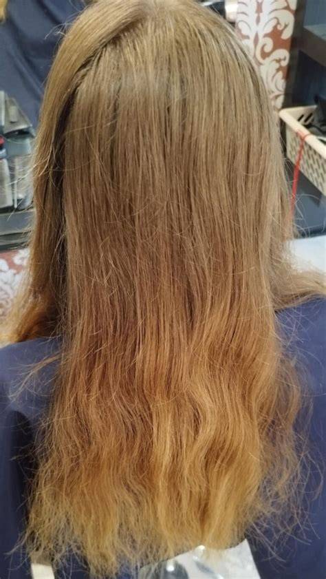 Részletek elkészítésének vizuális ábrája a balayage és ombre között