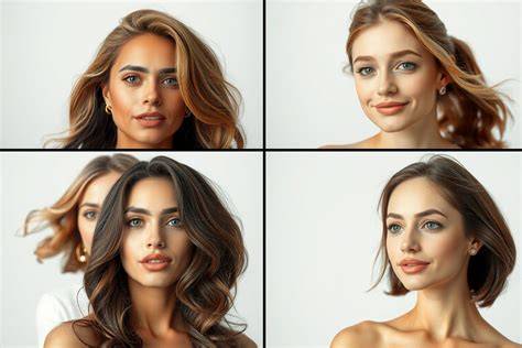 Képes ábra a szögletes arcforma jellemzőiről és az ideális frizura irányelveiről