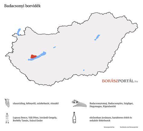 Illusztráció: Badacsonyi vidék és vulkanikus talajok, a borvidék térképe