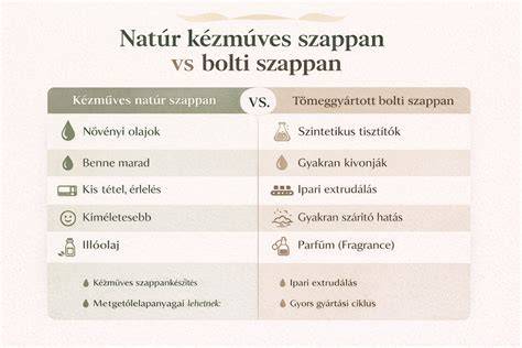 Infografika: szappan vs. tusfürdő fő előnyök-hátrányok