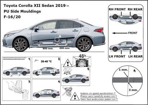 Toyota Corolla Sedan profil szemöldök dísz (illusztráció)
