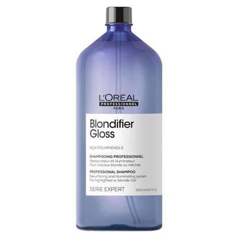 Infografika: Blondifier Gloss Shampoo működési elve és hatóanyagai