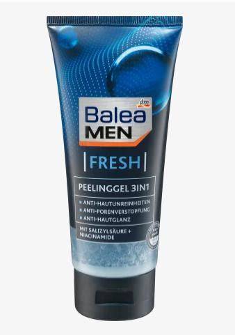 Infografika: Hogyan működik a Balea Men Fresh 3in1 arcradír gél