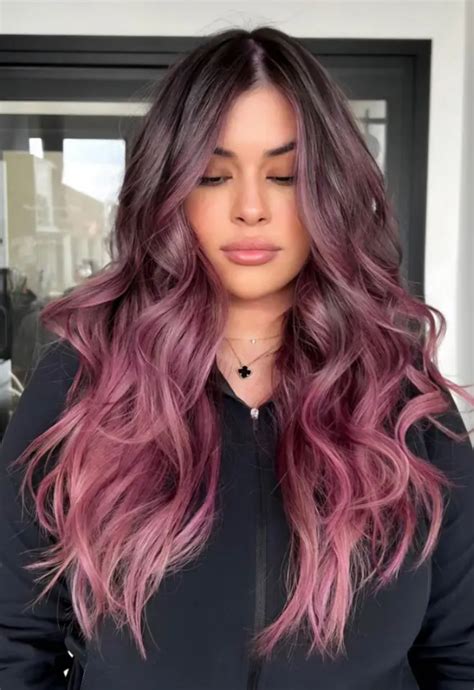 Ombre haj barna pink fő irányai