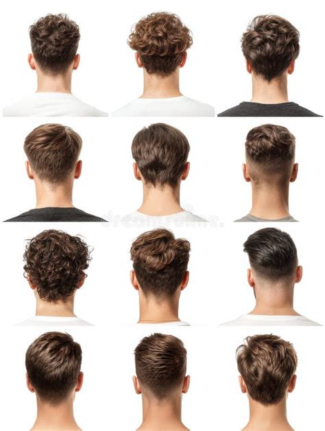 Modern men’s hairstyles collage