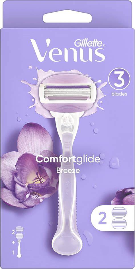 Infografika a Gillette Venus Breeze doboz tartalmáról