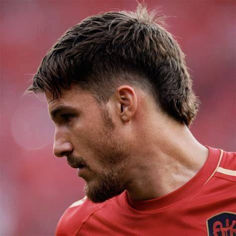 Bundesliga-frizura retró illusztrációja