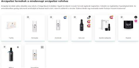 arcápolási termékek infographics