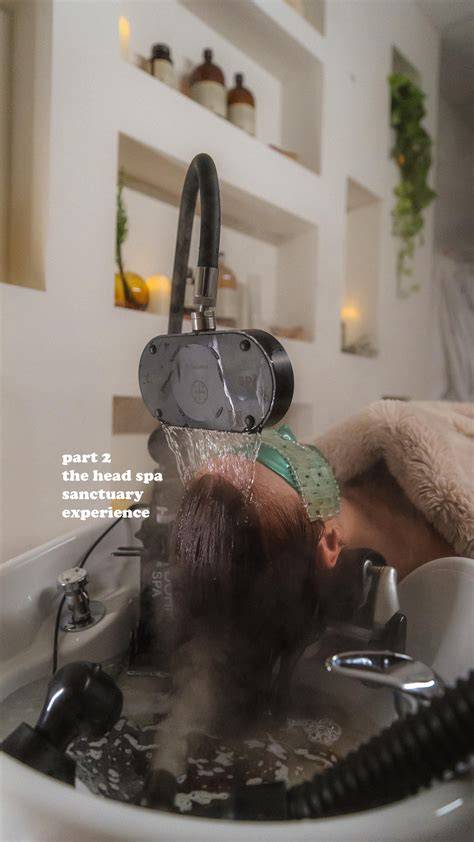 Infografika: Head Spa folyamat lépései (tisztítás, masszírozás, revitalizálás, ápolás)