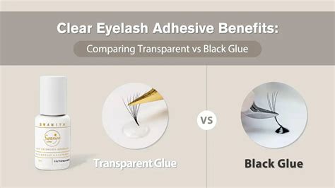 Infografika a ragasztó típusokról: clear vs black, strip vs individual