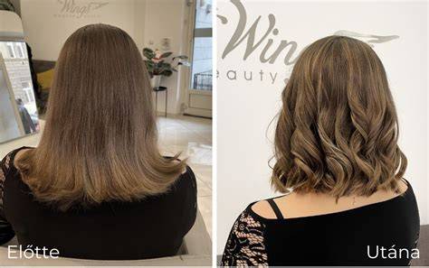 balayage előtte utána természetes hatás