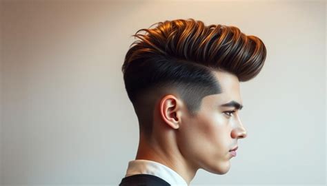 Quiff frizura textúrával