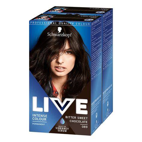Schwarzkopf LIVE paletta vizuális ábrázolása