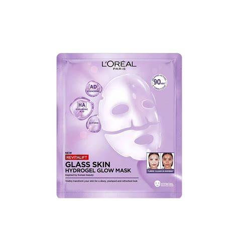 Hydrogel Glow Mask arckezelés grafika