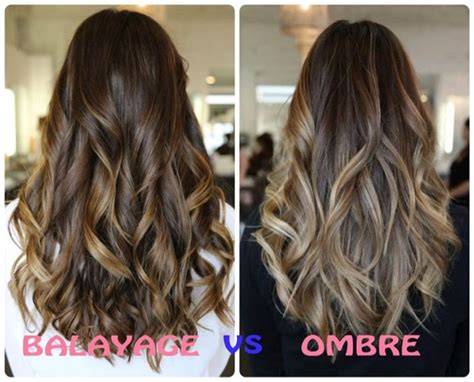 balayage vs. ombre vizuális tou