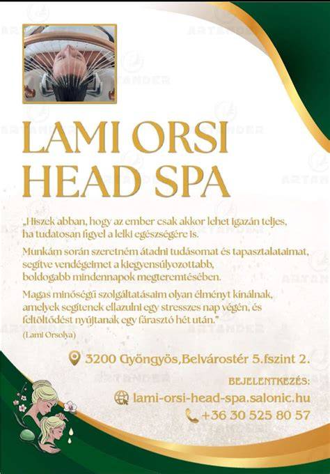 fejbőr masszázs relaxáció head spa szalon