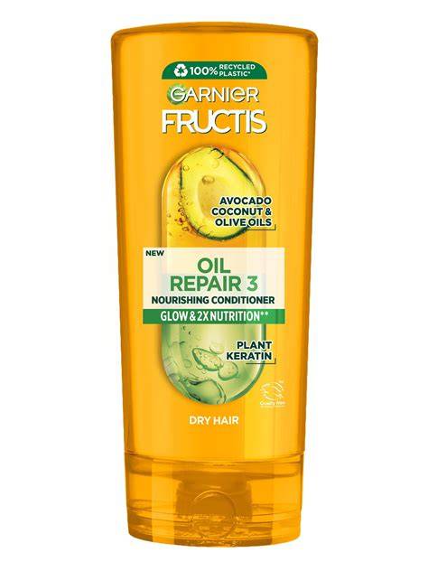 A Garnier Fructis Oil Repair összetevők vizuálisan ábrázolása