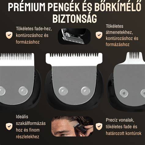 hajvágó pengék anyaga és karbantartás diagram