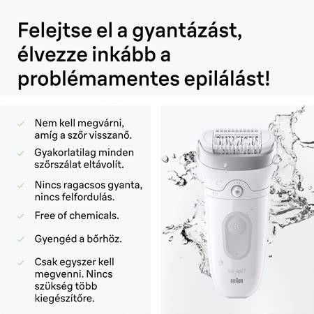 epilátor világítás és működés ábra