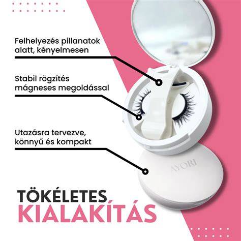 Infografika a mágneses szempilla előnyeiről