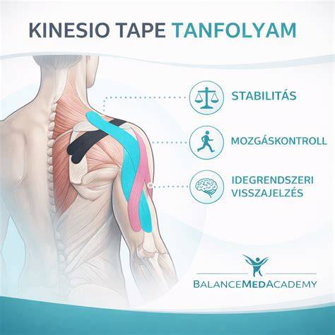 Kinezio tape felhelyezési technikák - strukturális és neuroszenzoros megközelítés vizualizáció