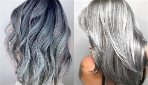 Ezüstös szürke hajfestés