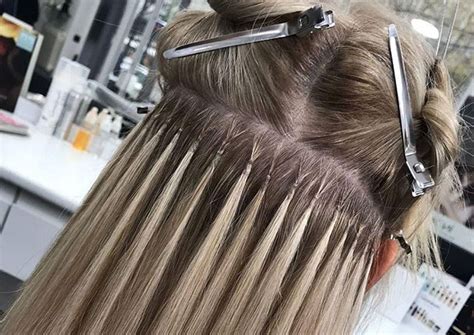 Hőillesztéses hajhosszabbítás folyamata