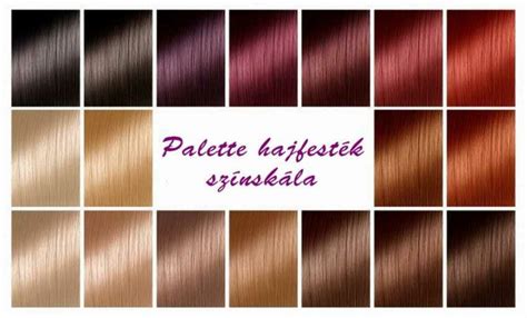 Pantene hajfesték színskála