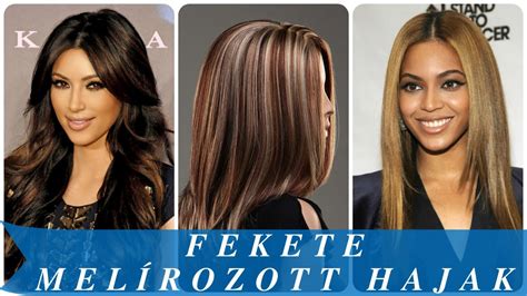 fekete és különleges színű hajak