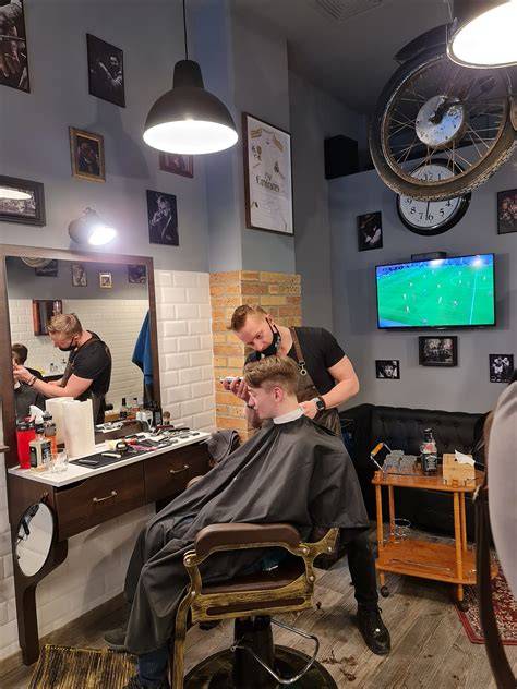 klasszikus barber shop enteriőr