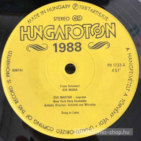 hanglemezcímke HUNGAROTON bakelit lemez