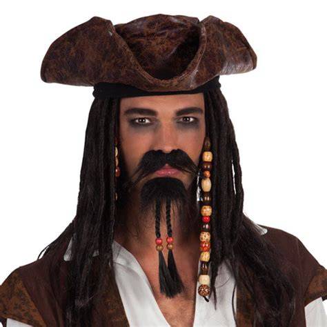 Jack Sparrow bajusz és szakáll vizuális elrendezés