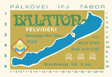 Balaton nosztalgia hajóút grafikája