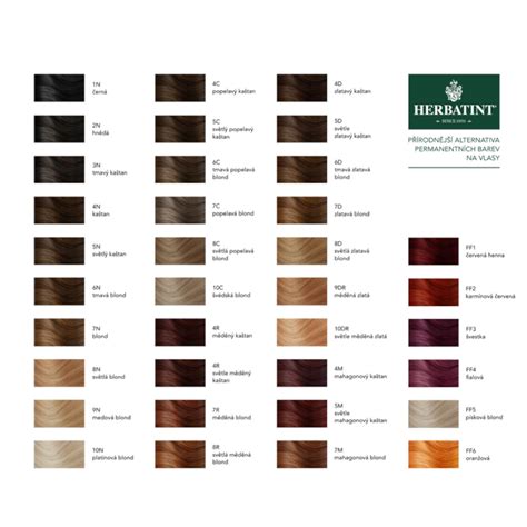 Herbatint színskála