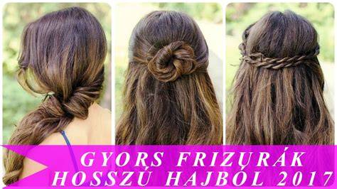 Infografika: gyors mosatlan hajból készíthető frizura tippek