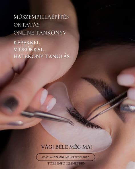Szempillastylist munka közben
