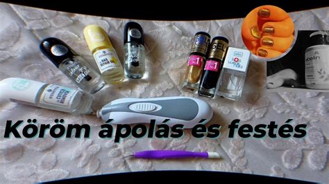 Képek a körömápolás lépéseiről