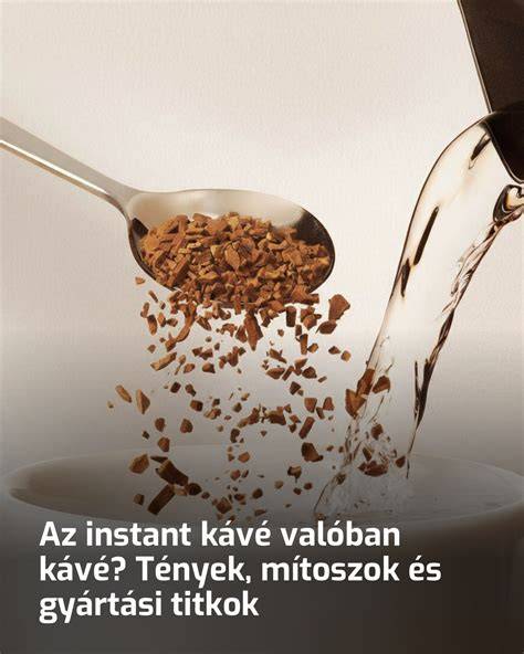 vizuális ábra az instant kávé gyártási folyamata