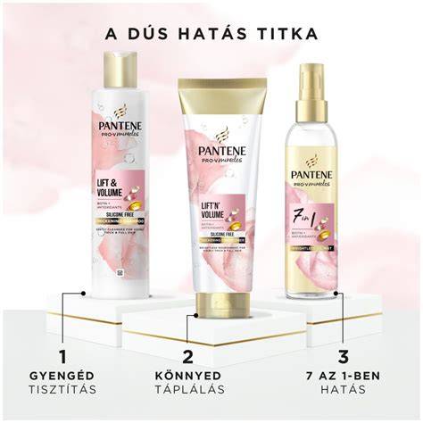 Pantene Miracles Lift'N'Volume 7 hajolaj-permet vizuális összetevők
